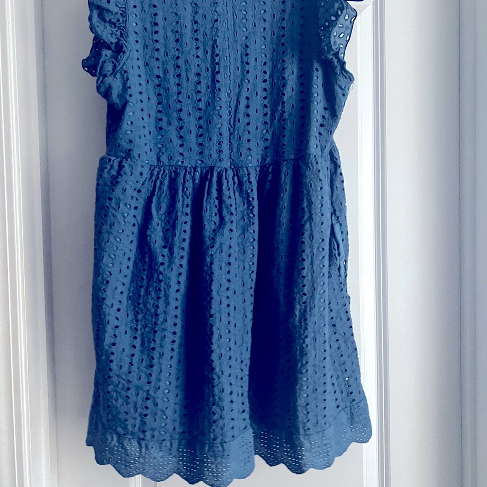 Blue Eyelet Dress shorts attached.